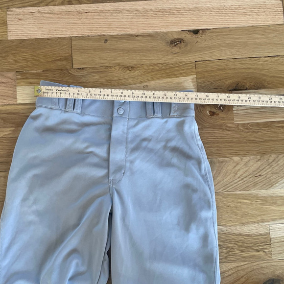 Mens‎ Champro Knee Lenght Baseball Sports Pants Gray Elastic Waist Band SZ M - Picture 2 of 5